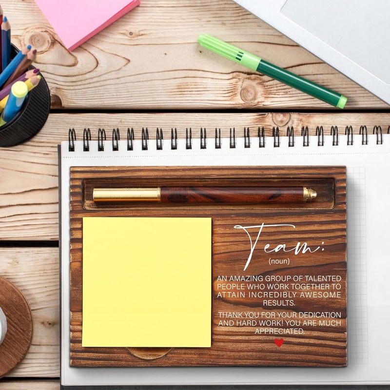 YODOCAMP Thank You Team Sticky Note Holder, Team Gifts for Employees, Team Appreciation Gifts for Coworkers, Team Building Gifts for Employees, Teamwork Gift Desk Self-Stick Note Pad Holders TZP08 - Image 2